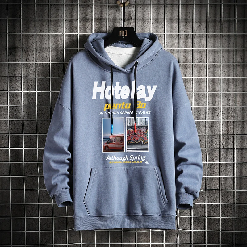 

Mens Oversize Sweatshirt 2020 Winter Thick Fleece Warm Casual Sweatshirt Male Fashion Printed Sweatshirts Black Hoodie For Men