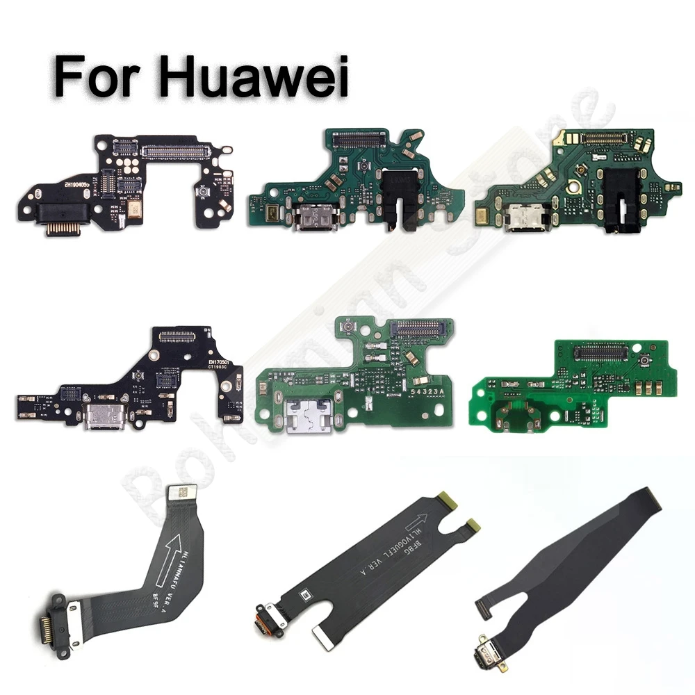 USB зарядка для Huawei P30 P40 Pro P8 P9 P10 Lite 2017 Plus док станция печатная плата микрофон порт