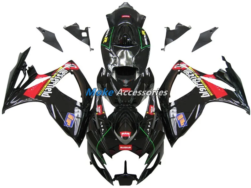 

Motorcycle Fairings Kit Fit For gsxr600/750 2006-2007 Bodywork Set High Quality ABS Injection NEW Black Red