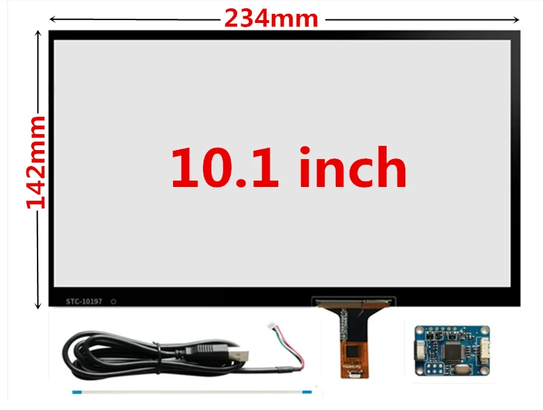 Планшет Raspberry Pi 10 1 дюйма 230 мм * 142 емкостный сенсорный дигитайзер сенсорная панель
