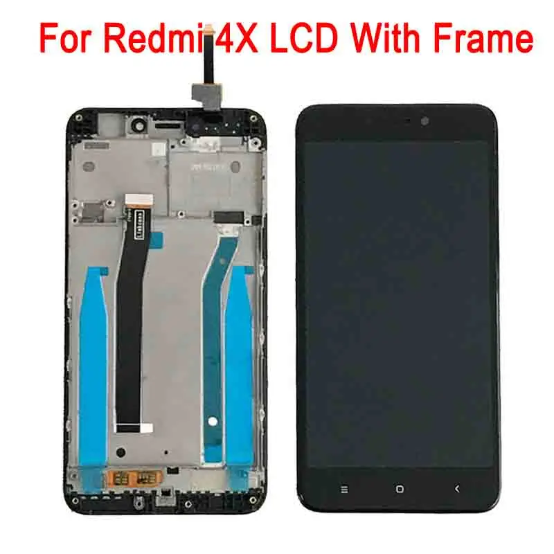 Для Xiaomi Redmi 4X сенсорный экран дигитайзер 5," ЖК-дисплей с рамкой для Xiaomi Redmi 4A ЖК