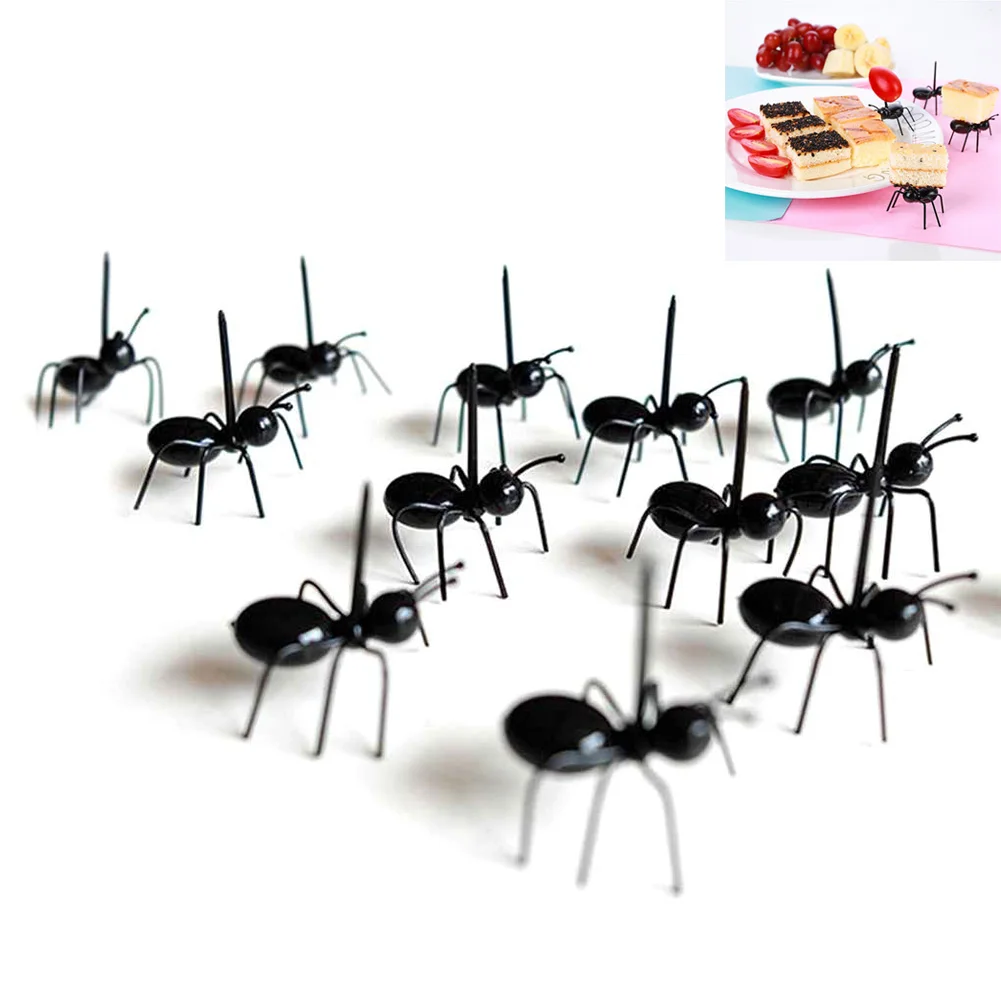 12 шт. фруктовый выбор зубочистка вечерние украшения животные мультфильм детская