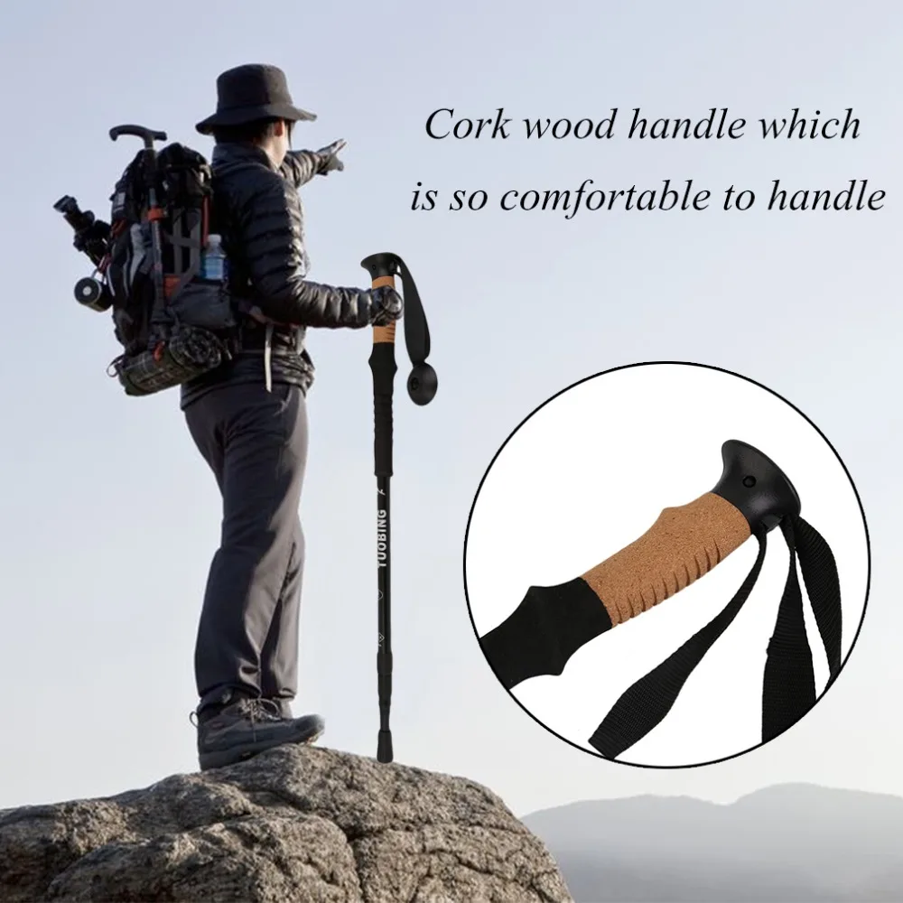 Горячая Пара пробка деревянной ручкой походные ботинки для восхождений прогулок