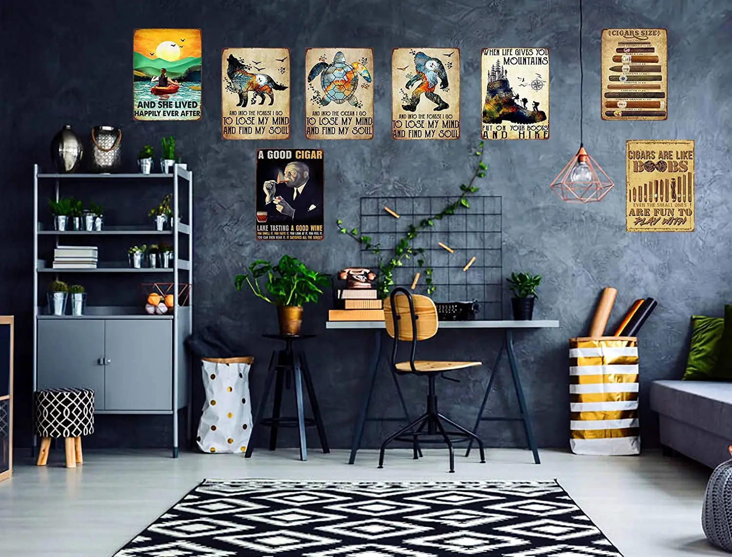

Retro Nostalgic Style Bar Bistro Corridor Wall Decoration Metal Plate Beer Style Decoration Metal Sign 8x12 or 12x16 Inches