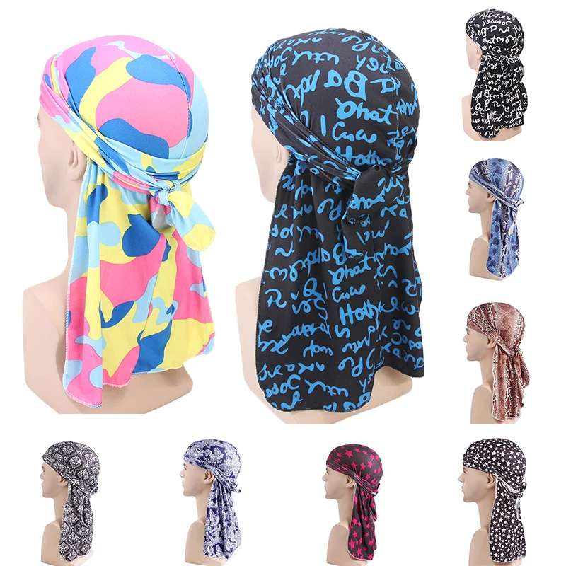 Унисекс мужские и женские длинные шапки Хемо из полиэстера тюрбан Пиратская