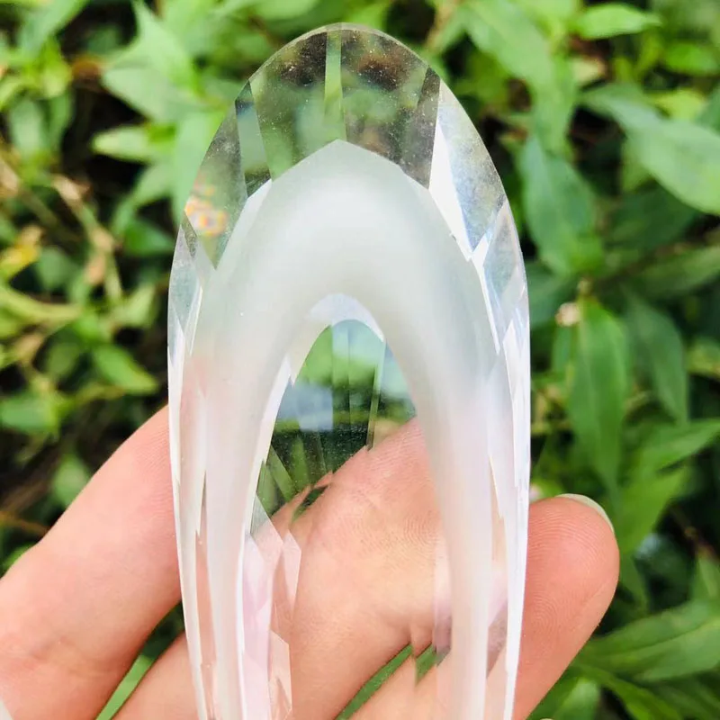 Длинная прозрачная Хрустальная призматическая люстра 120 мм граненые