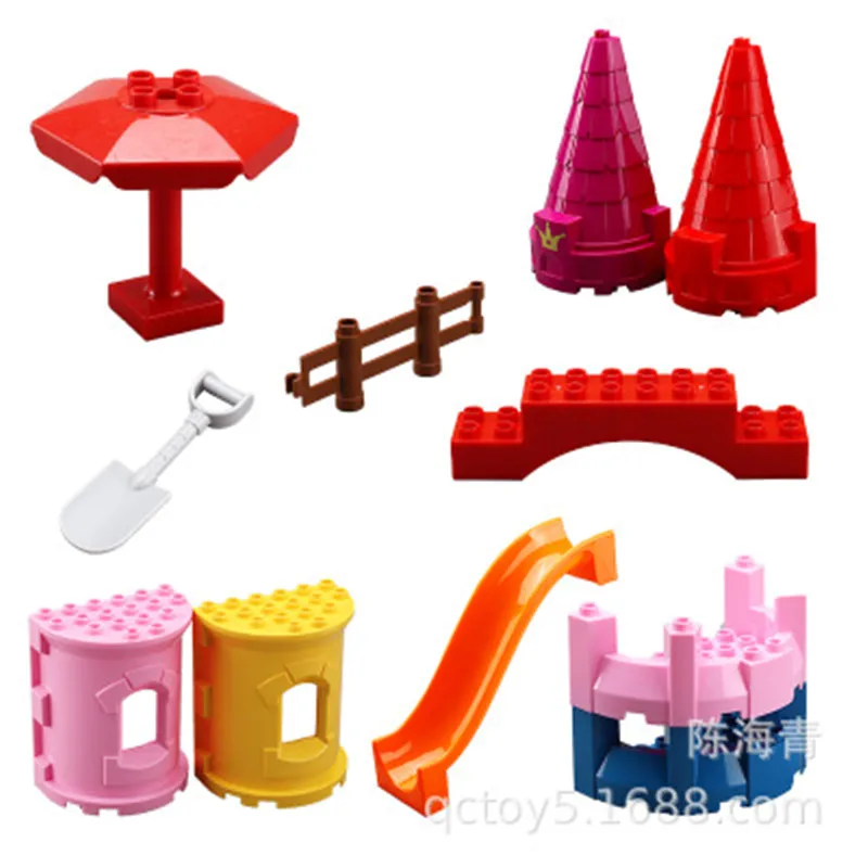 Конструктор Двойная мебель большого размера кирпичи аксессуары совместимы с