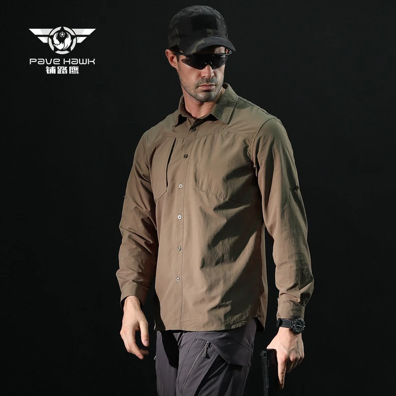 Мужская дышащая рубашка с защитой от ультрафиолета водонепроницаемая