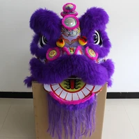 purple lion dance mascot costume 100 handmade bamboo choreography lion head folk traditional art mall celebration performance