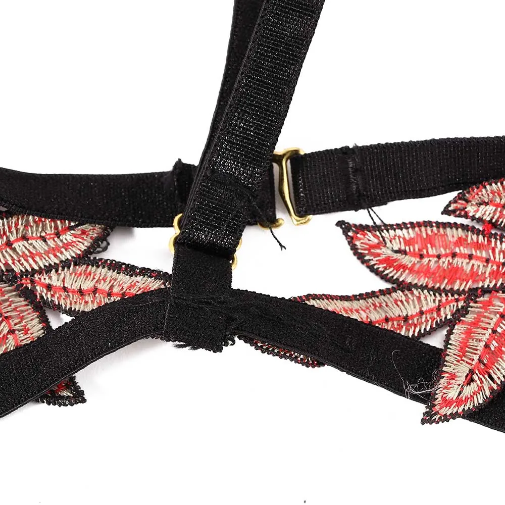 Экзотическое женское нижнее белье сексуальный кружевной комплект с