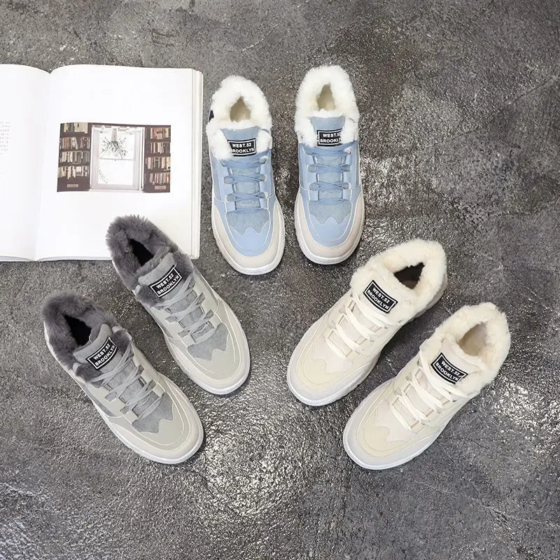 

Winter New Fashion Women's Shoes Platform Warm Sneakers Designer Womens Platform Sneakers Casual Trainers Women Dad Shoes