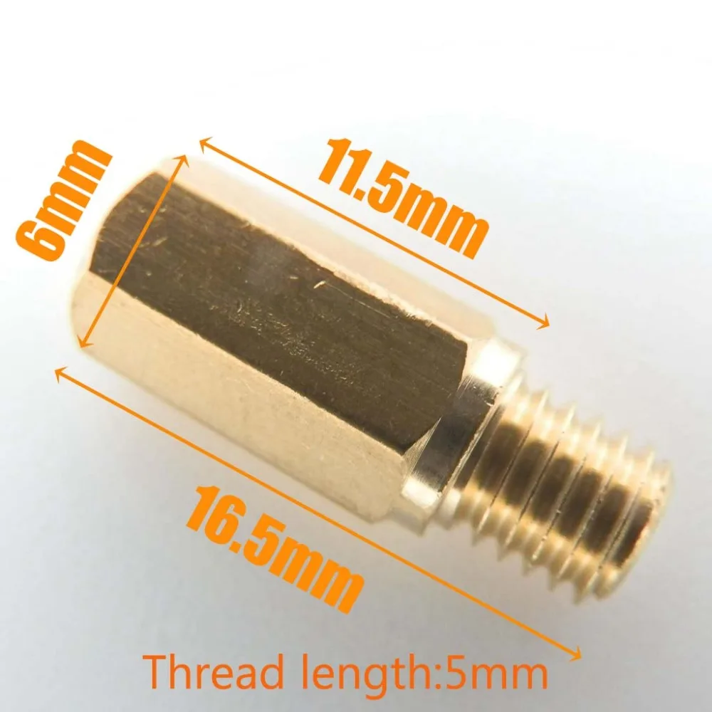 

Carburetor Main Jet Hexagon 5mmx0.8 Thread 6mm for Keihin OKO KOSO PE PWK Carburettor