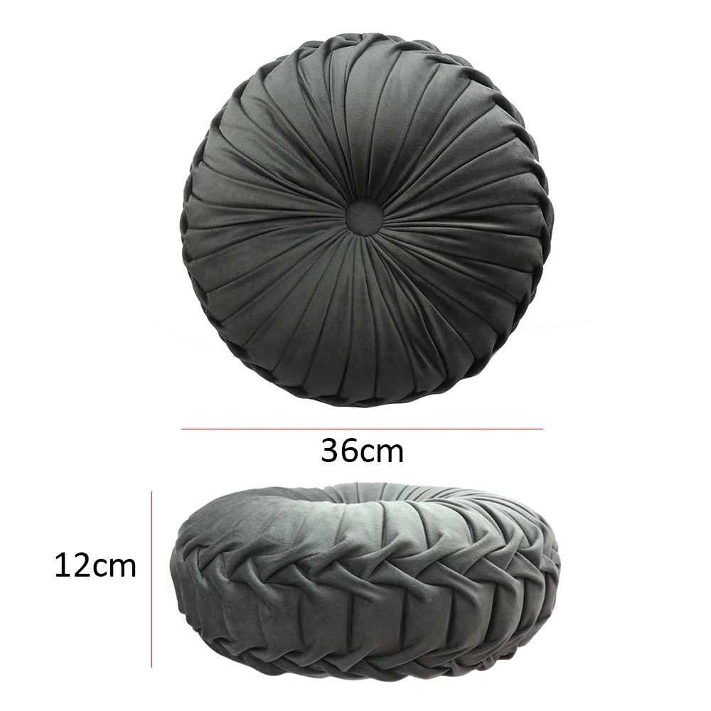 Подушка в форме тыквы татами бархатная тканевая утолщенная круглая подушка на