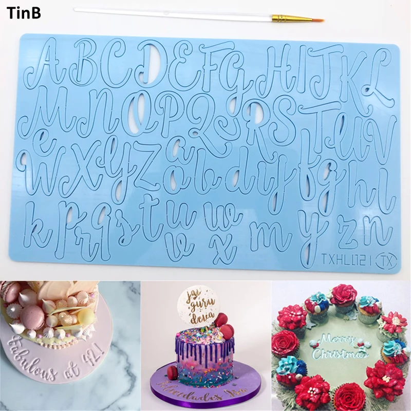 

New Cake Tool Arabic Capital/Alphabet/Number Embossed Cutter Mold Letter Cake/Cookie Cutter Stamp Fondant Cake Decorating Tools