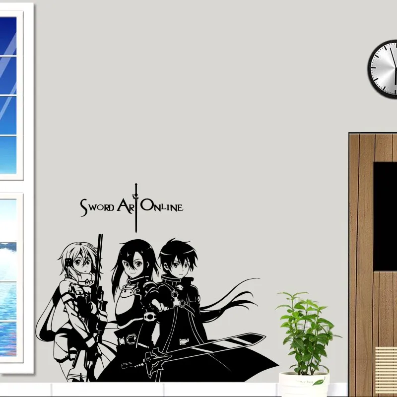 Виниловые наклейки на стену с изображением меча онлайн декоративные для дома