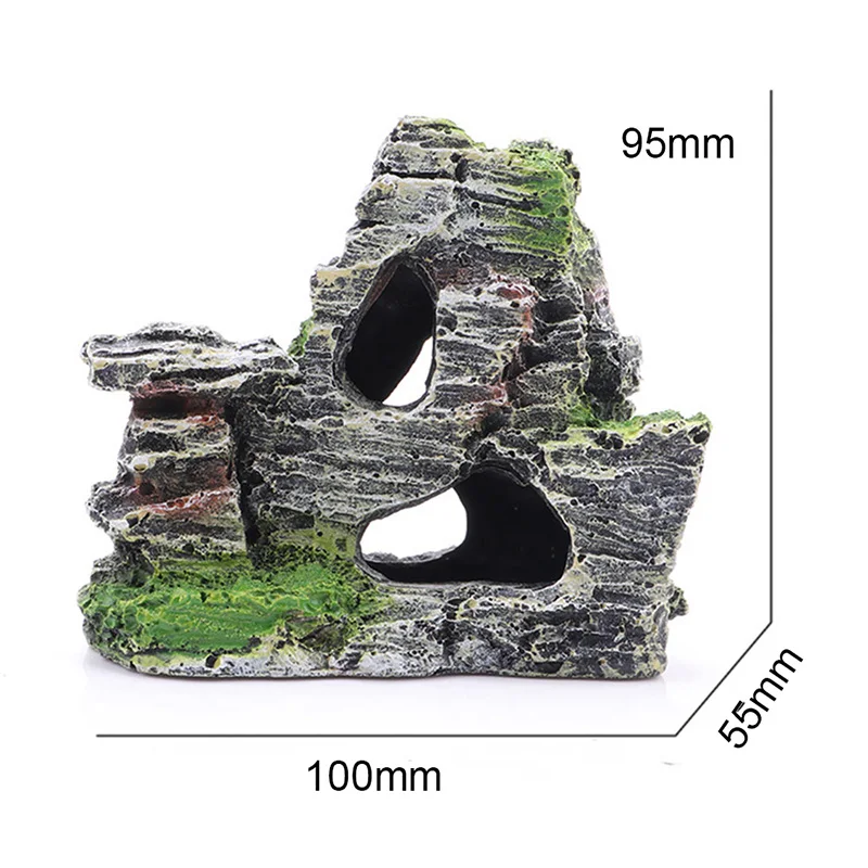 Горный вид Камень Аквариум Рок Пещера дерево мост аквариум орнамент с рыбами