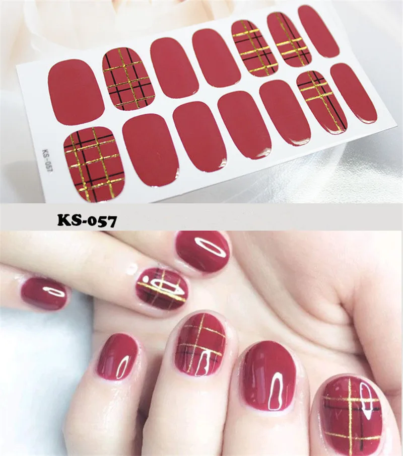 14 шт./компл. новый стикер для ногтей полный водонепроницаемые экологически