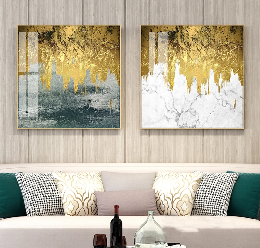 Современная Абстрактная живопись настенный постер Холст Искусство принты для