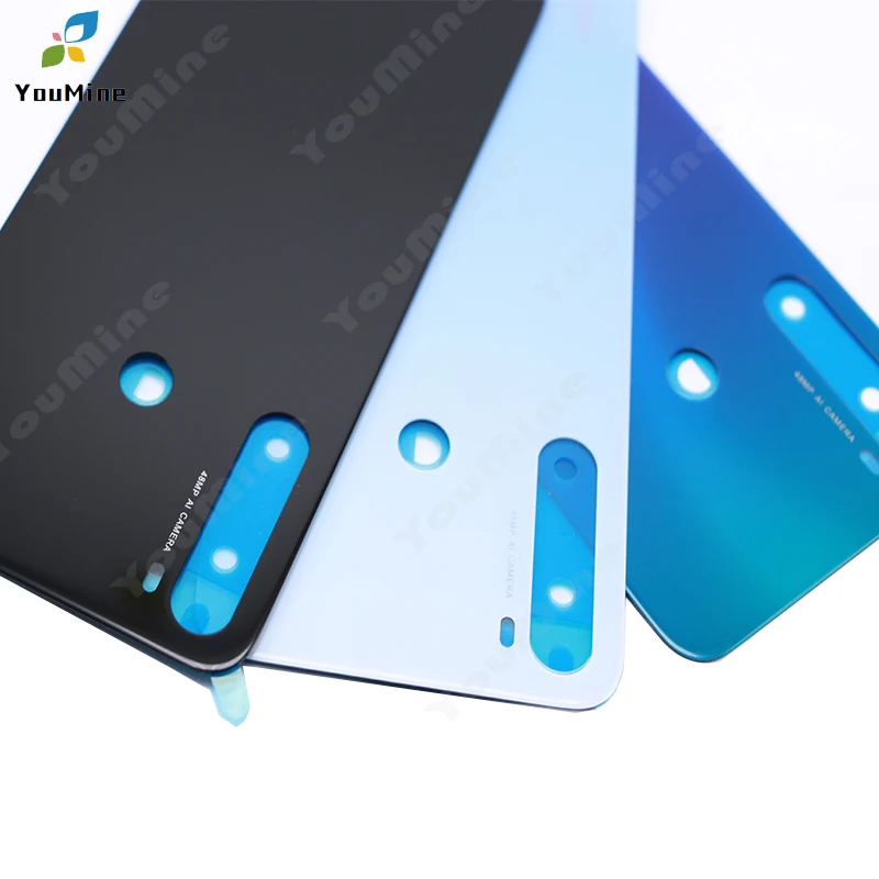 Для Xiaomi Redmi note8 Задняя крышка батареи стекло Корпус Дверь задний Чехол Замена+ объектив камеры для Redmi note 8 pro задний корпус