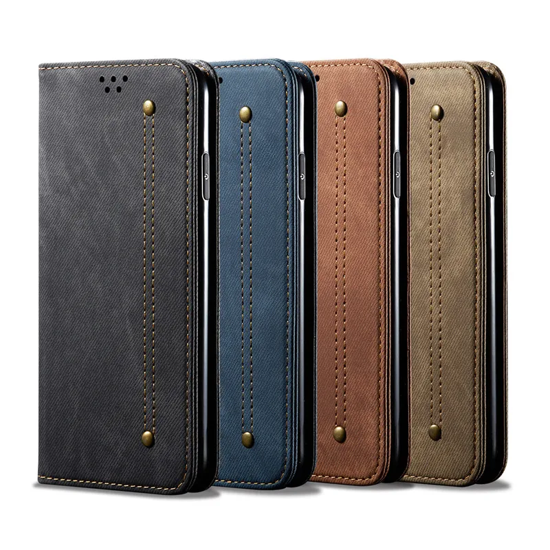 

Luxury Denim Leather Flip Case For Huawei Y9 2019 Magnetic Wallet Card Cover For Huawei Y9 Prime/p Smart Z Phone Cases Coque Bag