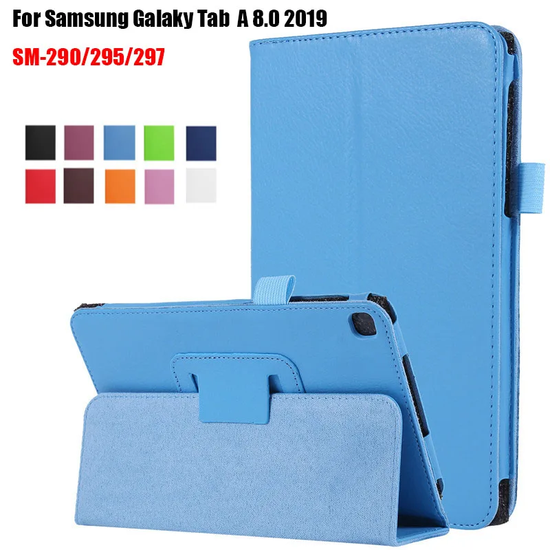 

For Samsung Galaxy Tab A 8.0" inch 2019 tablet SM-T290 T295 T297 PU leather cover case PU Leather Protective Case funda