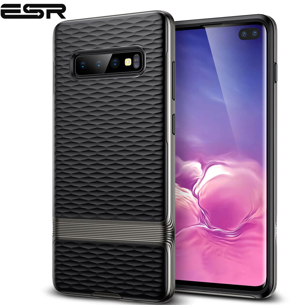 ESR чехол для samsung Galaxy S10 плюс Чехол TPU+ PC чехол тонкий гибридный дизайн воды-пульсации текстуры телефон бампер для samsung S10 плюс