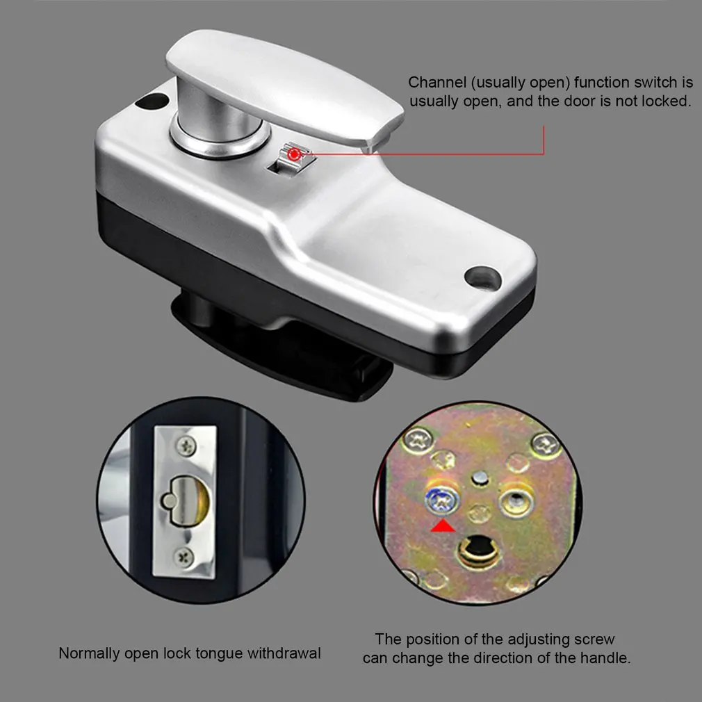 380B Digital Password Door Lock Mechanical Code Keyless Entry Waterproof Non-Power Anti-rust for 30-65mm |