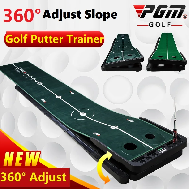 Satin Al 3M Golf Vuruş Mat Golf Atıcı Eğitmen Yeşil Atıcı Uygulama Seti Top Dönüş Mini Golfçü Yeşil Fairway 360 ° Ayarlanabilir Eğim