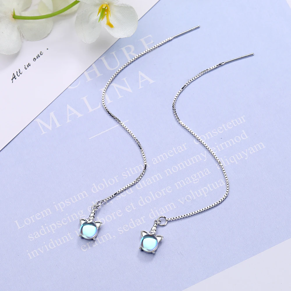 Todorova модные серьги для женщин фэнтези градиент кристалл единорог кисточка Ушная