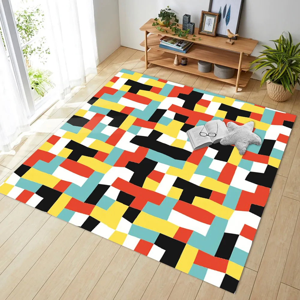 

Nordic Style Feather Carpet Flannel Soft Bedroom Sofa Table Mat Bedsider Area Rug Home Decoration Living Room Rug and Carpet