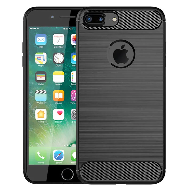 Ультратонкий силиконовый чехол из ТПУ для Apple iPhone 7 Plus резиновые чехлы