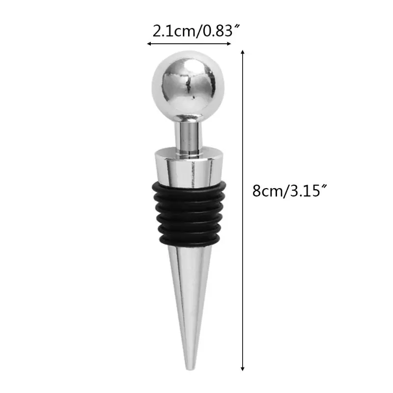 

Red Wine Bottle Stopper Reusable Vacuum Sealed Twist Plug Leakproof Wedding Party Decorations Gift