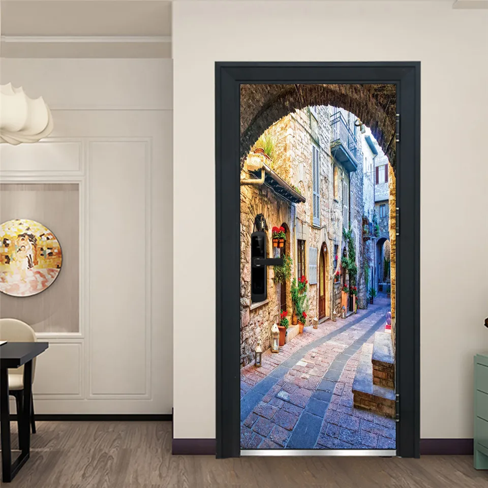 

Пользовательские бесшумные дверные наклейки любого размера, пвх самоклеящиеся обои для дверей, искусство, домашний декор, плакаты, съемные ...