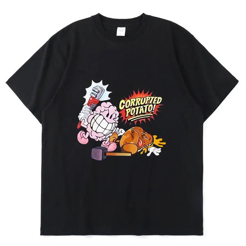 

Travis Scott Same Paragraph Cactus Jack Hot Sale American Retro Funny Print Summer 100%Cotton Short Sleeve Loose Unisex T-shirt