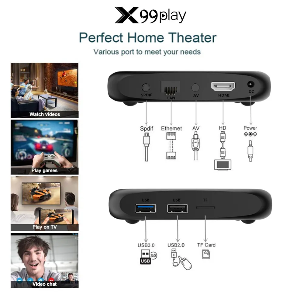 ТВ приставка R3 для Smart Tv Android 9 0 4K 3D Mi ni Box 2 ГБ 4 Гб 32 64 четырехъядерный медиаплеер PK X96