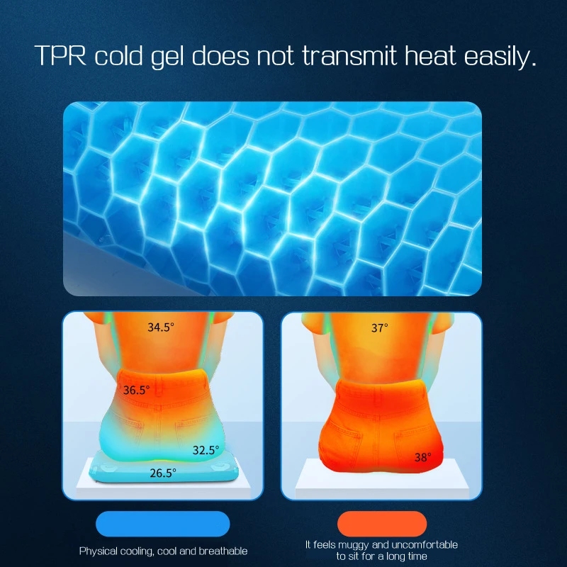 Гелевая сиденья в китайском стиле фиолетовая Улучшенная двойная Нескользящая