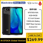 Blackview BV9100 4 Гб 64 ГБ, мобильный телефон, 6,3 ''в виде капли воды, Экран Восьмиядерный Android 9,0 16MP Quick Charge 13000 мАч OTG NFC Смартфон