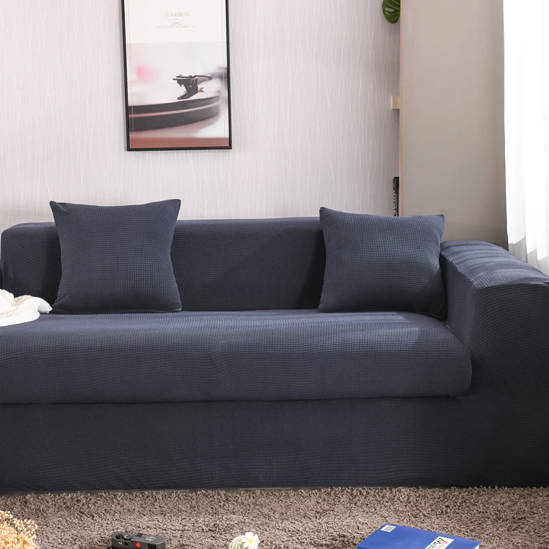 Золотой зернистый бархатный полиэфирный чехол для дивана эластичные Чехлы