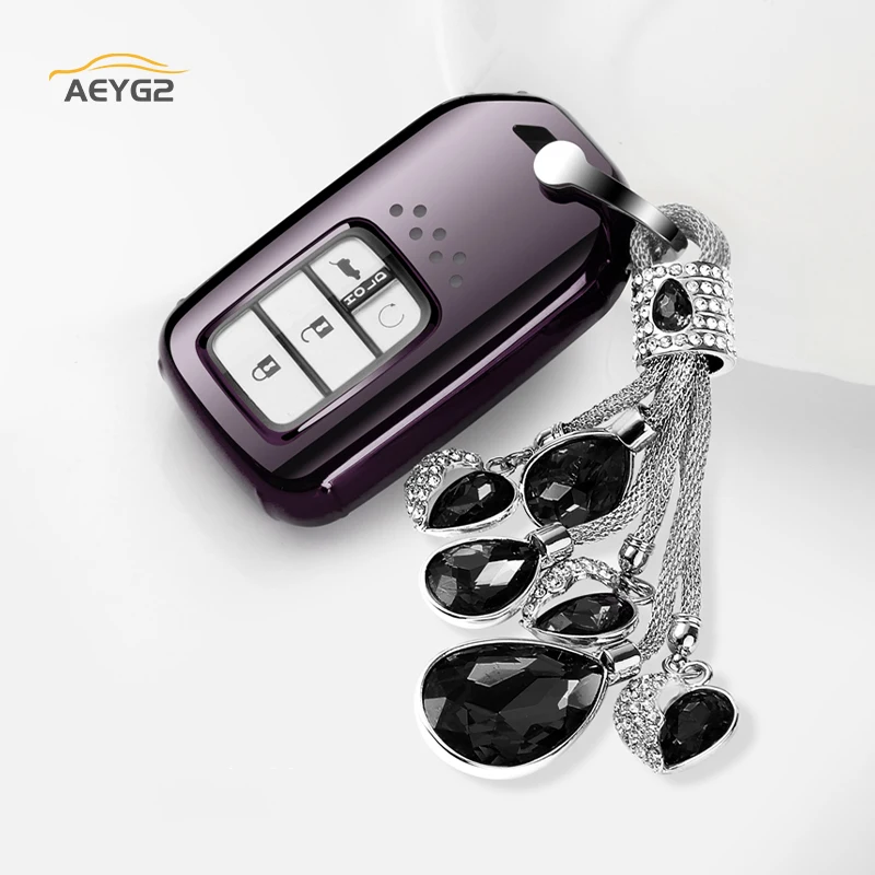 

Soft TPU Car Remote Key Full Cover Case For Honda Accord Civic HR-V CRV Odyssey Pilot Car Smart Key Protector Shell Accessories