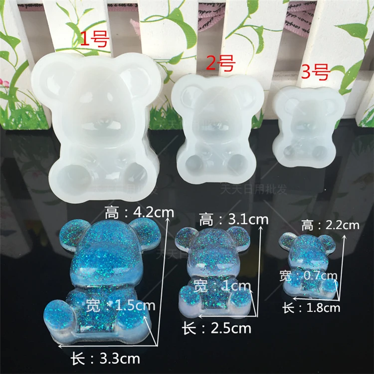 DIY медведь Кондитерские Силиконовые формы для торта декорирование выпечки