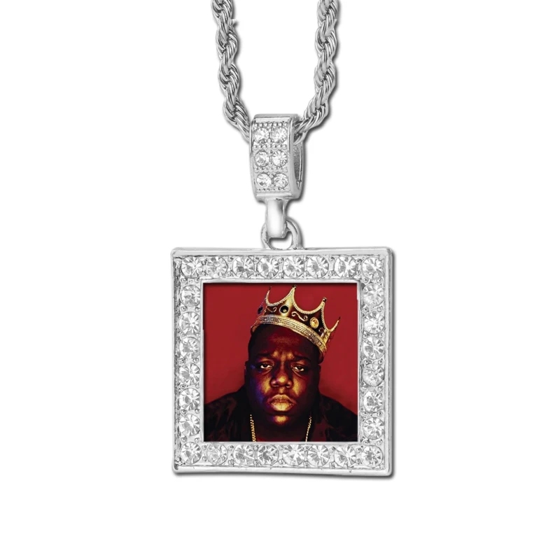 

Unique Necklace Custom Photo Pendant Necklace for Women Men Cubic Zirconia Gold Hip Hop Jewelry Party Birthday Gift
