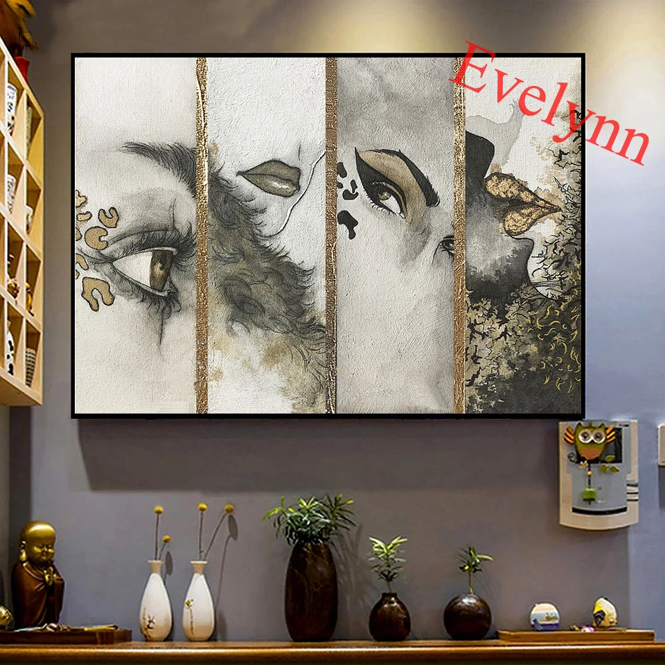 

Vintage Women La Mode Maquillage Poster and Print Wall Art Canvas Painting Nordic Retro Modular Pictures for Living Room Decor