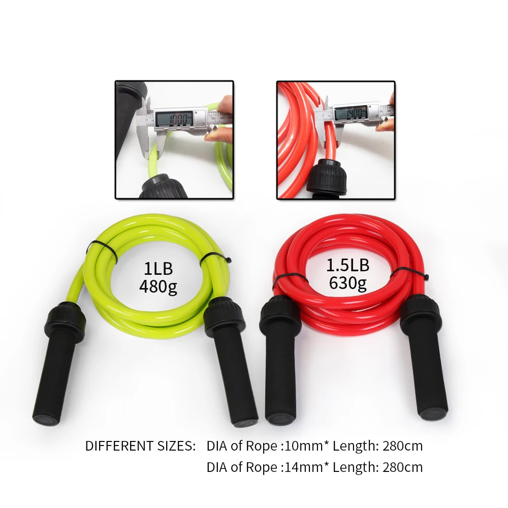 

Weighted Jump Rope Fitness Equipment weight-bearing bold heavy Training Strength Power Adjustable Jump rope