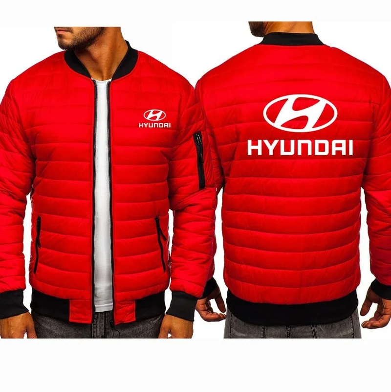 

Высококачественные зимние утепленные мужские толстовки Hyundai с принтом логотипа автомобиля, мужская куртка, теплые шерстяные флисовые мужс...