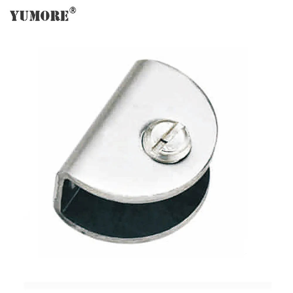 

YUMORE 100pcs/lot Glass Clamp Stainless Steel Glass Shelf Support Shelf Clip Brackets Holder Clamp Bathroom Hardware