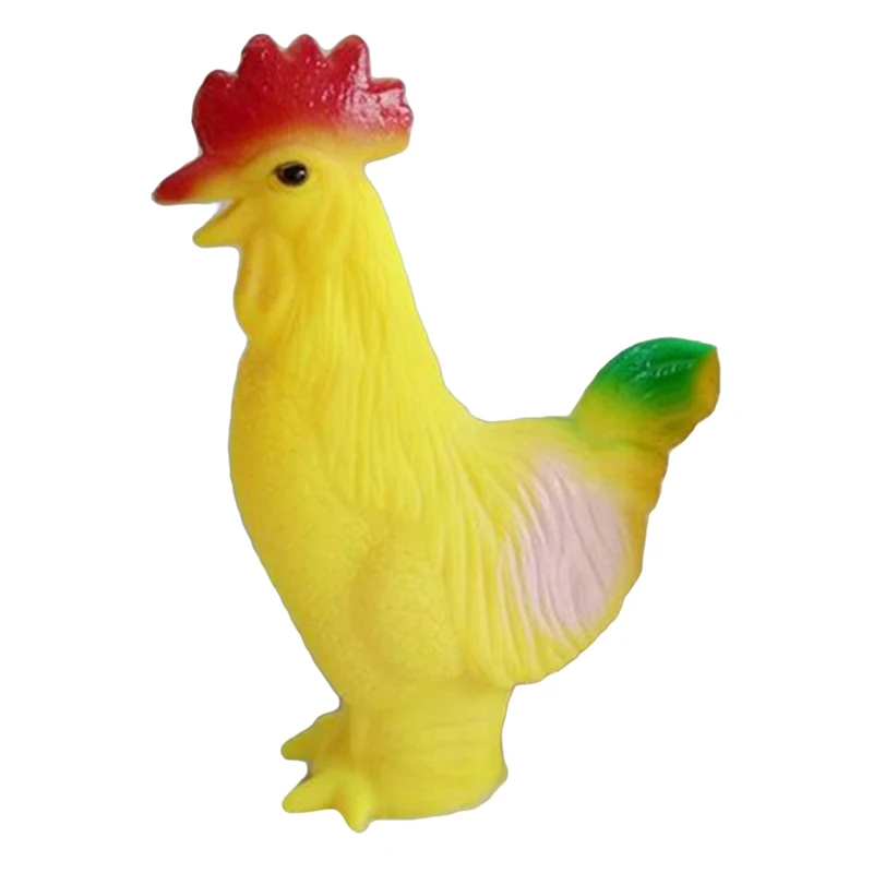 Большой силиконовый петух ферма животное модель Фигурка Дети обучающая игрушка