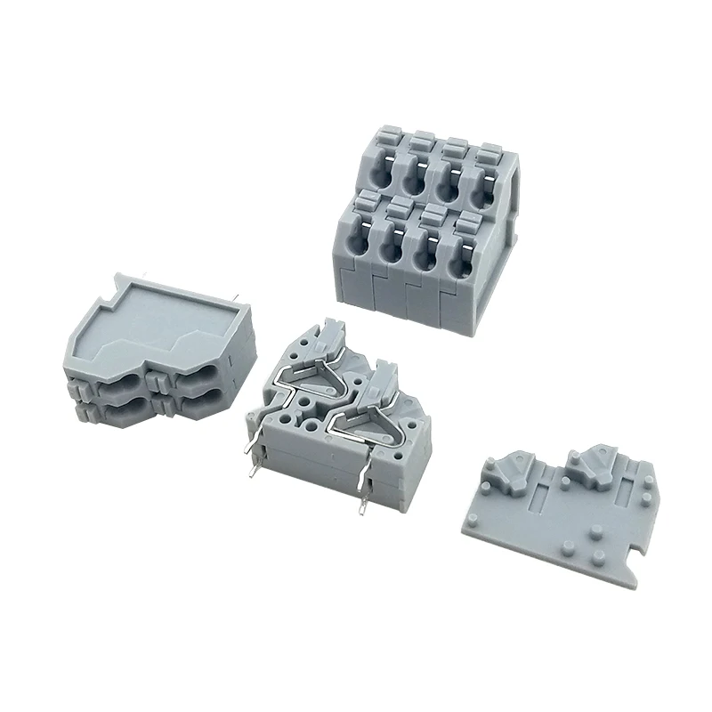 KF250T 5 0 2P ~ 12P двухрядные компактные клеммные колодки с пружинной печатной платой
