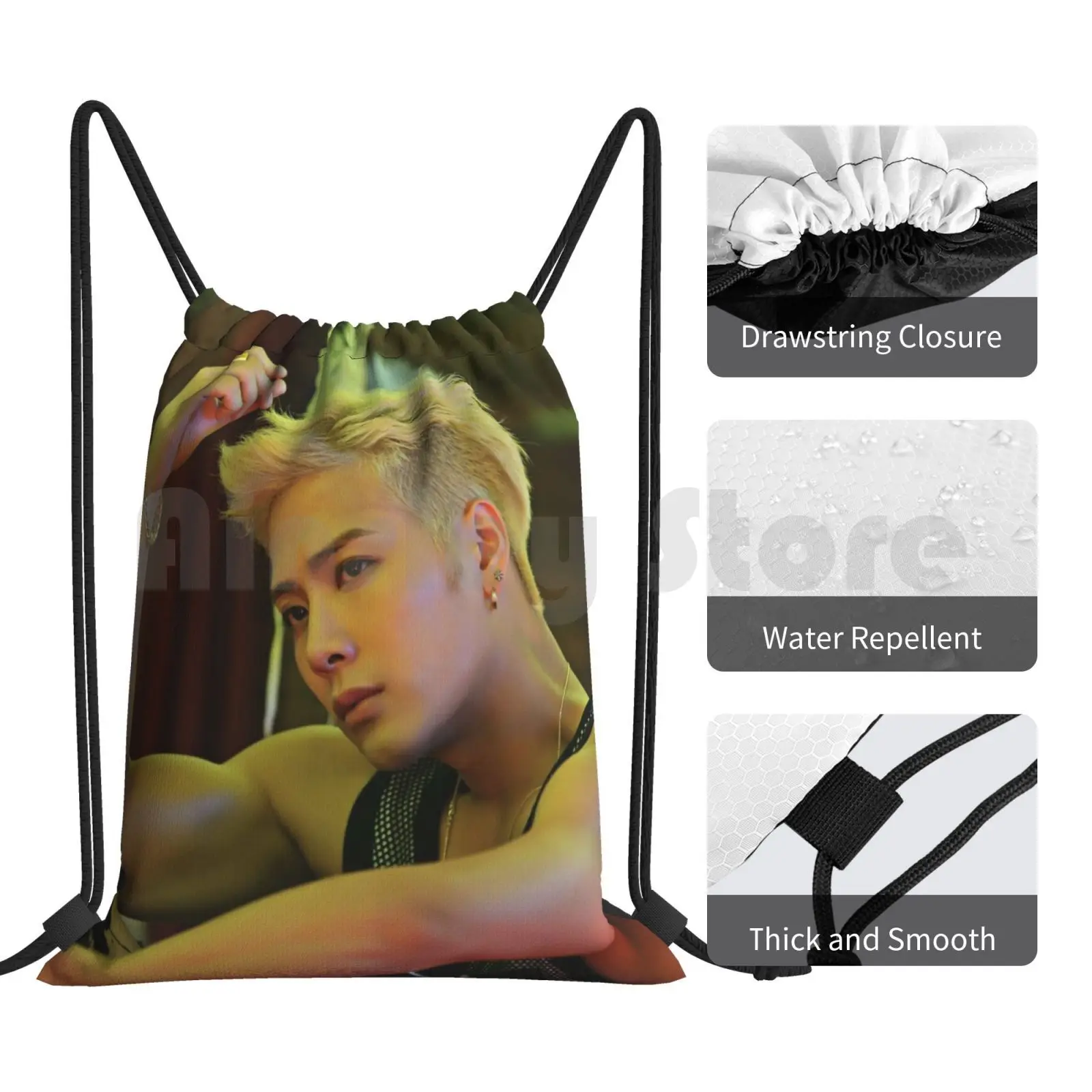 Сумка на шнурке для поездок альпинизма спортзала Got7 Kpop Jackson Yugyeom Junior Jinyoung Youngjae