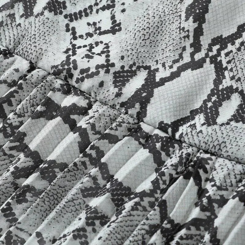 Новинка 2020 женское цельнокроеное платье со змеиным принтом плиссированное