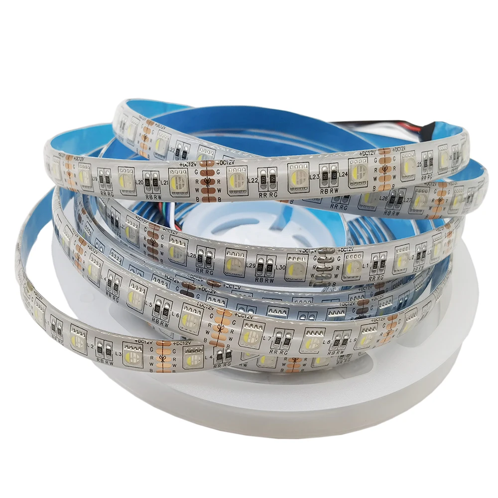12V 24V SMD5050 RGBW RGBWW LED Strip RGB White Warm 4 Color in 1 Chip 60 LED/M IP20 IP65 IP67 Waterproof Tape | Освещение